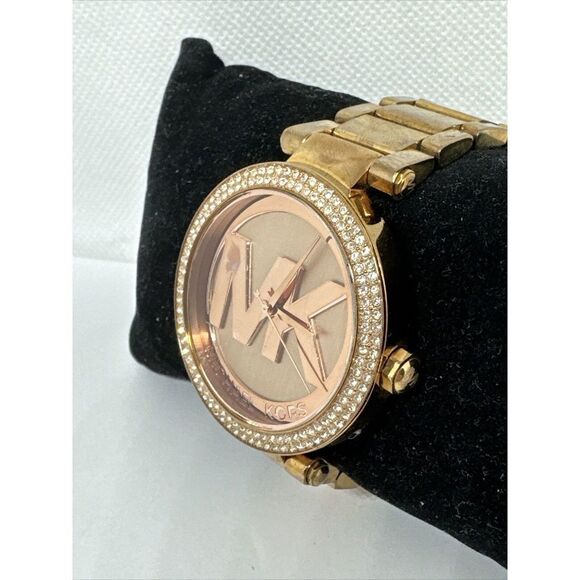 Michael Kors Parker MK5865 Women Rose Gold Analog Dial Quartz Wrist Watch NUL40 main image 7